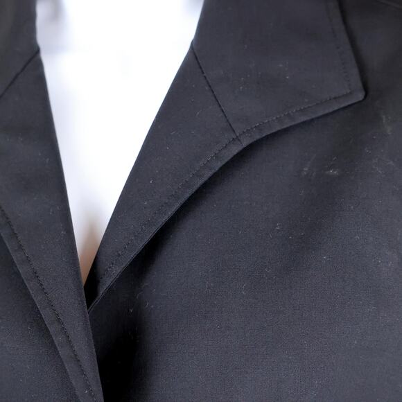 Lafayette 148 NY Suit Jacket Blazer 8 Black Stretch Virgin Wool 10 - Picture 4 of 9